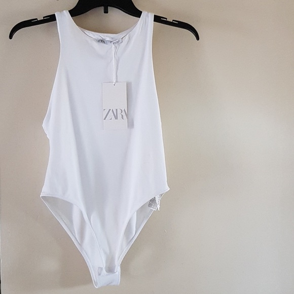 ZARA white halter neck bodysuit - Picture 14 of 14